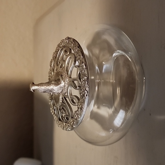 Trinket Jar with Pewter Dog Top by Davis Brown - Picture 3 of 6